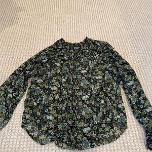 Scotch & Soda Floral Black Blouse
